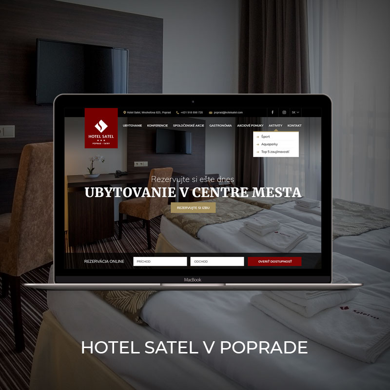 Dizajn pre hotel Satel v Poprade